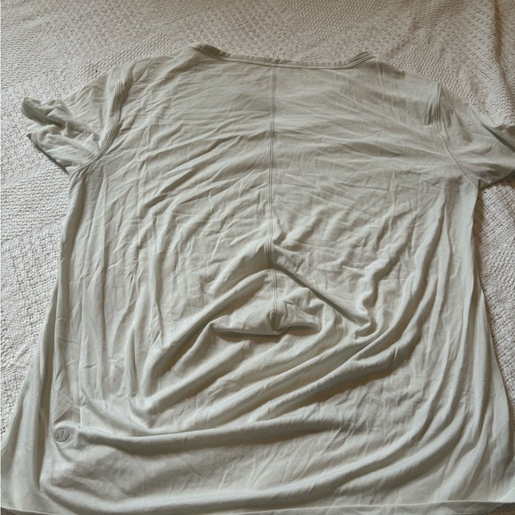 Lightweight White Lululemon Workout Shirt - Picture 2 of 3